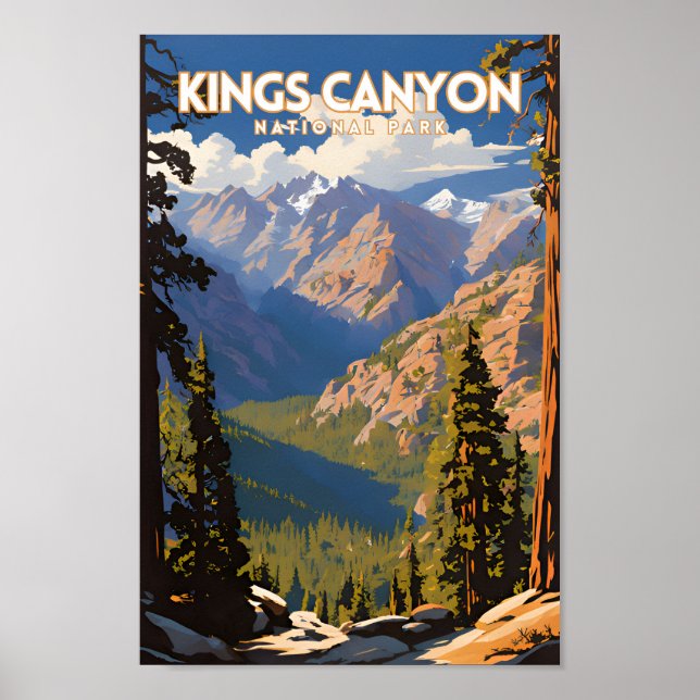 Kings Canyon National Park Travel PS Poster (Vorne)