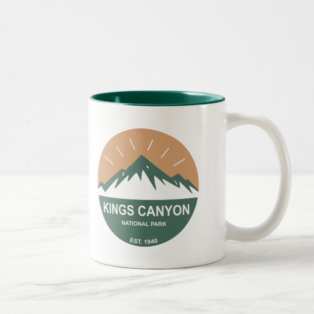 Kings Canyon National Park Zweifarbige Tasse (Rechts)