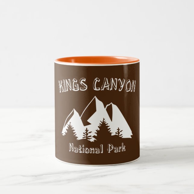 Kings Canyon National Park Zweifarbige Tasse (Mittel)