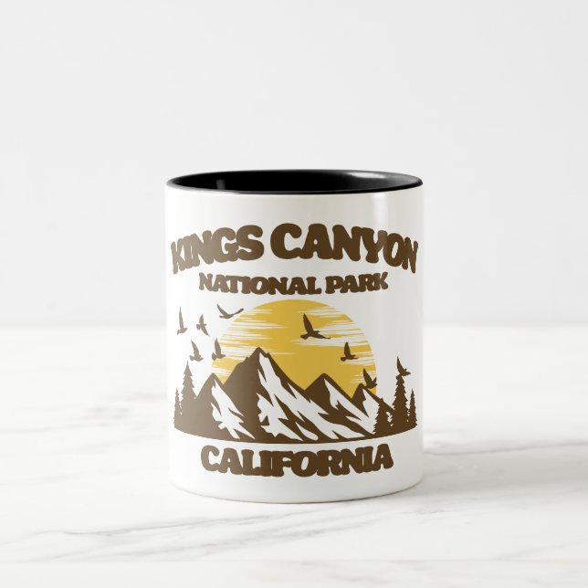 Kings Canyon National Park Zweifarbige Tasse (Mittel)