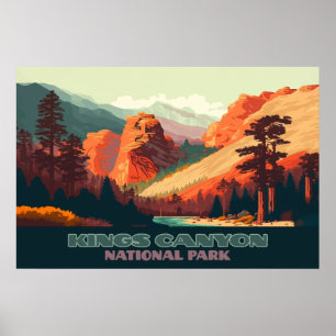 Kings Canyon Nationalpark California Poster