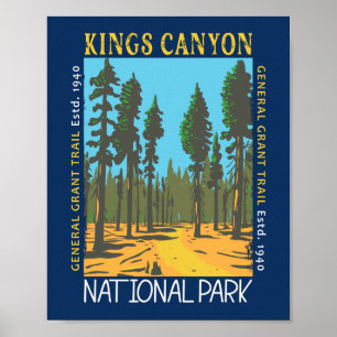 Kings Canyon Nationalpark General Grant Trail Poster