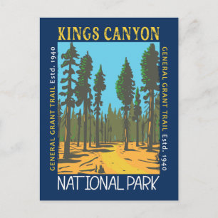 Kings Canyon Nationalpark General Grant Trail Postkarte