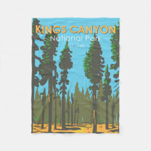 Kings-Canyon-Nationalpark General Grant Vintage Fleecedecke