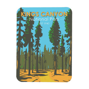 Kings-Canyon-Nationalpark General Grant Vintage Magnet