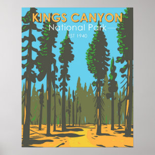Kings-Canyon-Nationalpark General Grant Vintage Poster