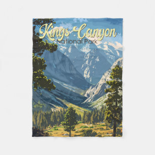 Kings Canyon Nationalpark Illustration Kunst, Dich Fleecedecke
