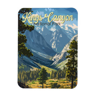 Kings Canyon Nationalpark Illustration Kunst, Dich Magnet