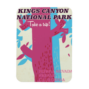Kings-Canyon-Nationalpark, Kalifornien Poster Magnet