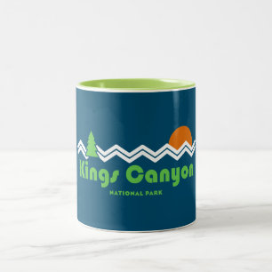Kings Canyon Nationalpark Retro Zweifarbige Tasse