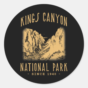 Kings-Canyon-Nationalpark Runder Aufkleber