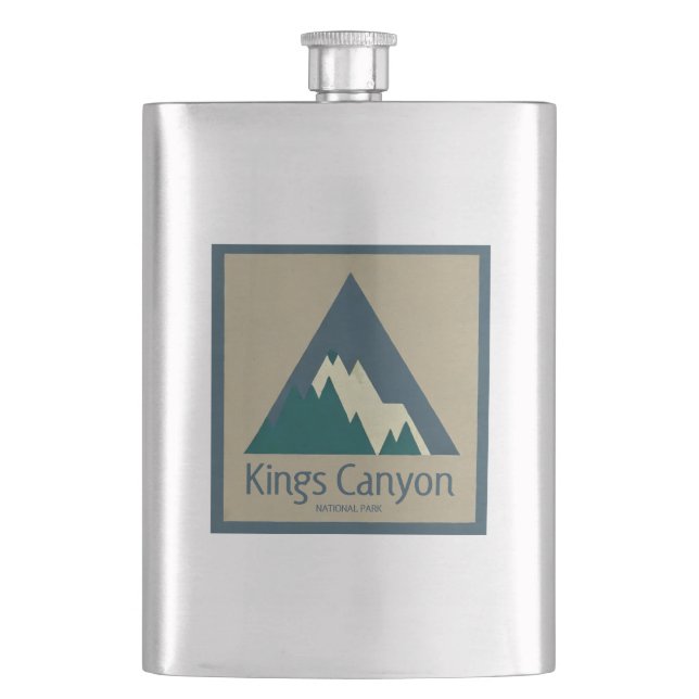 Kings Canyon Nationalpark Rustic Flachmann (Vorderseite)