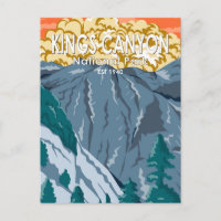 Kings Canyon Nationalpark Sunset Vintag