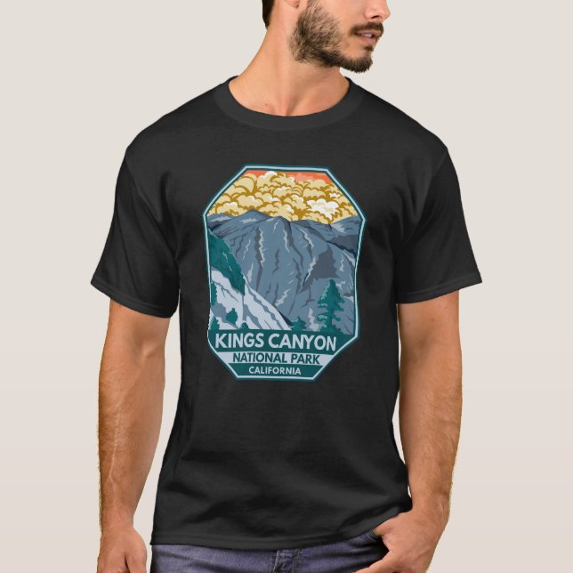 Kings Canyon Nationalpark Sunset Vintag T-Shirt (Vorderseite)