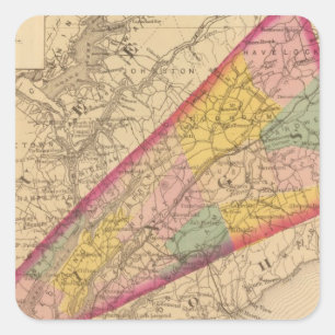 Kings Co., NB Quadratischer Aufkleber