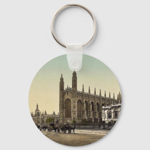 King's College, Cambridge, England Vintage-Foto Schlüsselanhänger