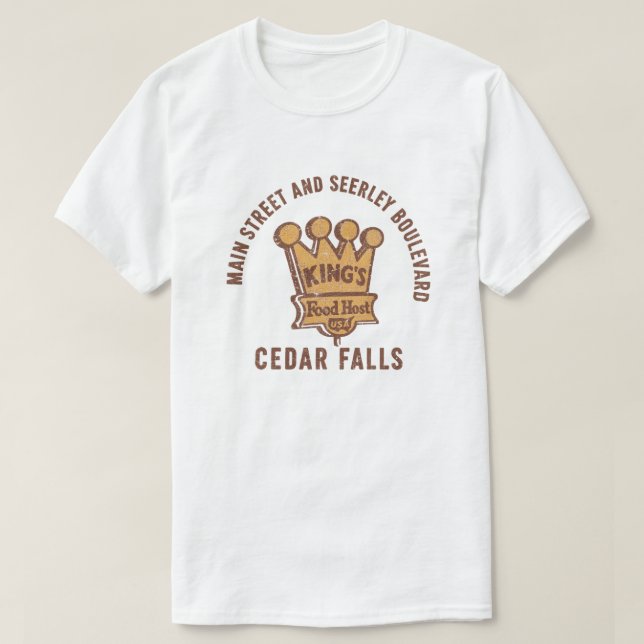 King's Food Host, Cedar Falls T-Shirt (Design vorne)