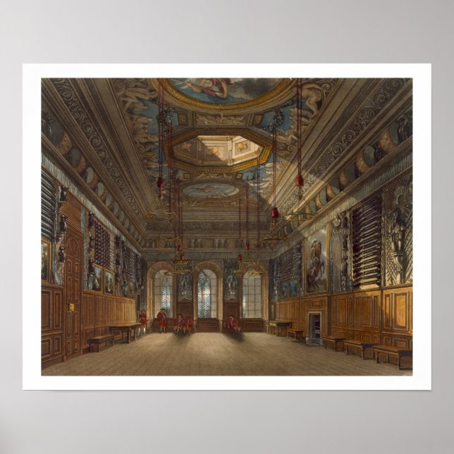 King's Guard Chamber, Windsor Castle, from 'Royal Poster (Vorne)
