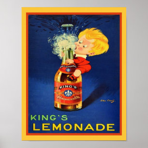 King's Lemonade Poster der 1920er Jahre