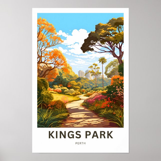 Kings Park Perth Travel Print Poster (Vorne)