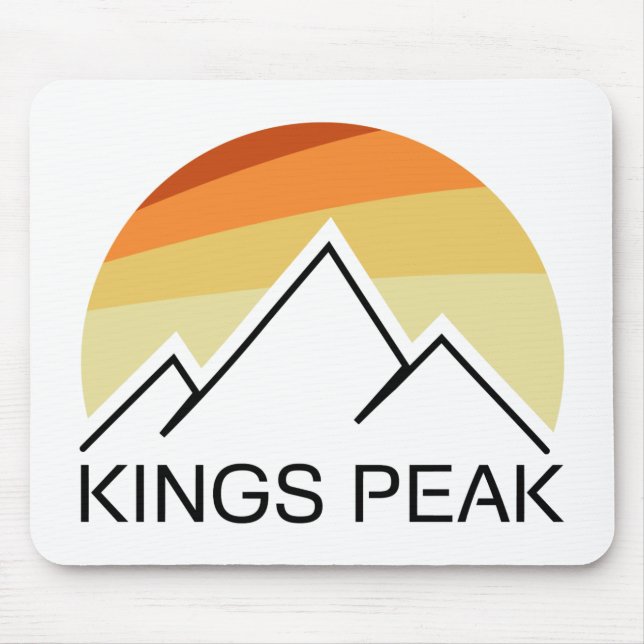 Kings Peak Utah Retro Mousepad (Vorne)