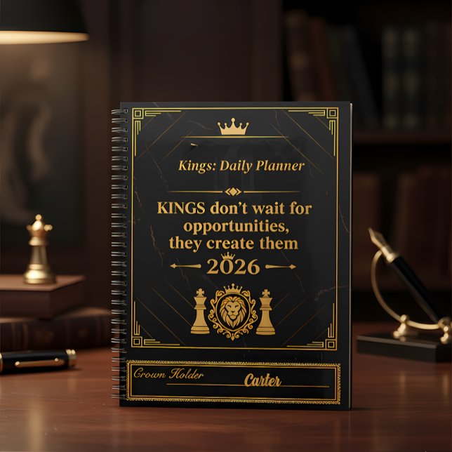 Kings Planner 2026 - Customizable Name | Luxury Bl Planer (Von Creator hochgeladen)