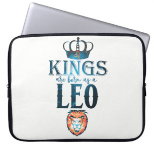 KINGS sind als LEO Zodiac Sign August geboren Laptopschutzhülle