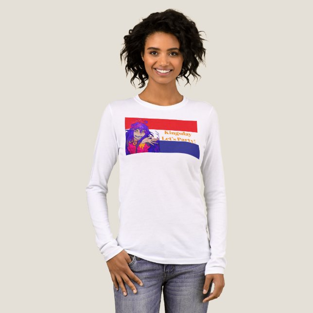 Kingsdag anime Tri-Blend shirt (Vorderseite voll)