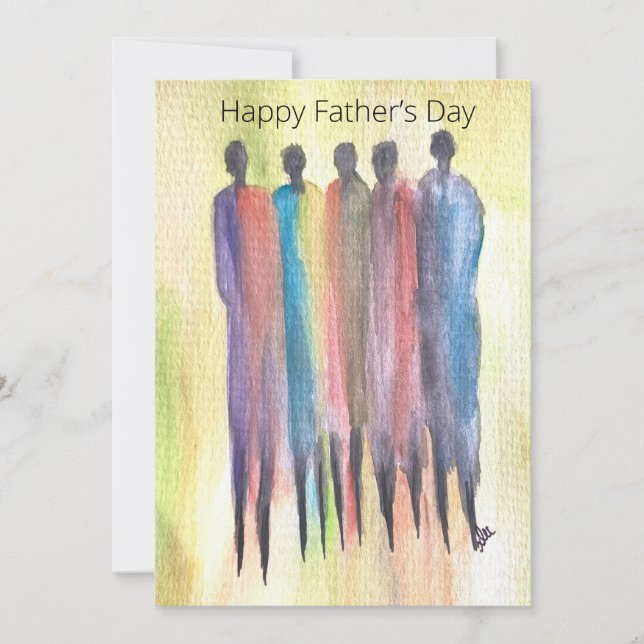 Kingsmen Flat Father's Day Card Karte (Vorderseite)