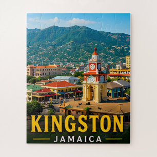 Kingston Blue Mountains und jamaikanische Kultur Puzzle