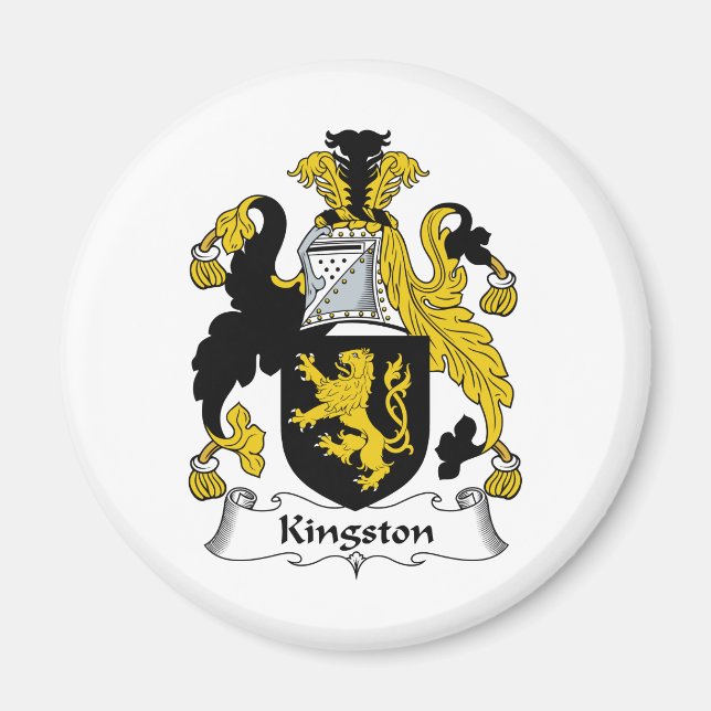 Kingston Familienwappen Magnet (Vorne)