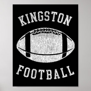 Kingston Football erschüttert Vintagen Throwbac de Poster