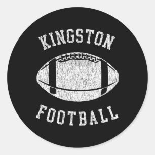 Kingston Football erschüttert Vintagen Throwbac de Runder Aufkleber