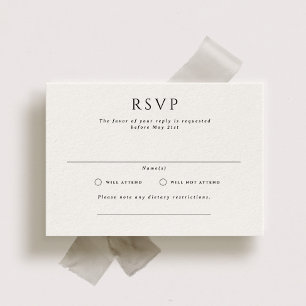 Kingston Formal Landscape Wedding RSVP Card Einladung