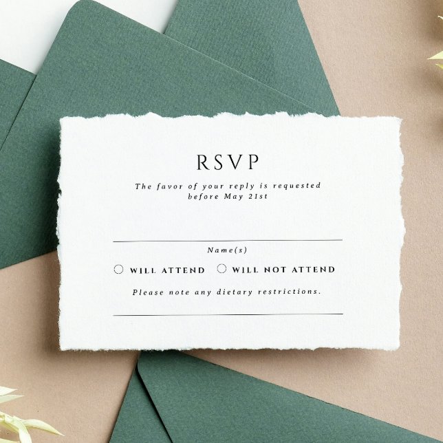 Kingston Formal Landscape Wedding RSVP Gummistempel (Von Creator hochgeladen)