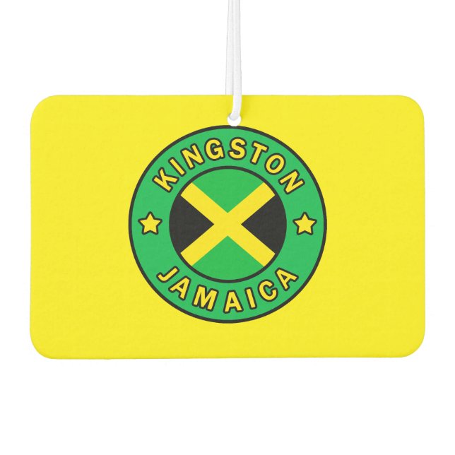 Kingston Jamaica Autolufterfrischer (Vorderseite)