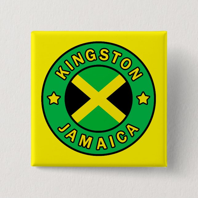 Kingston Jamaica Button (Vorderseite)