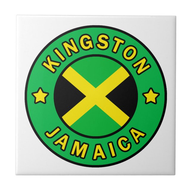 Kingston Jamaica Fliese (Vorderseite)