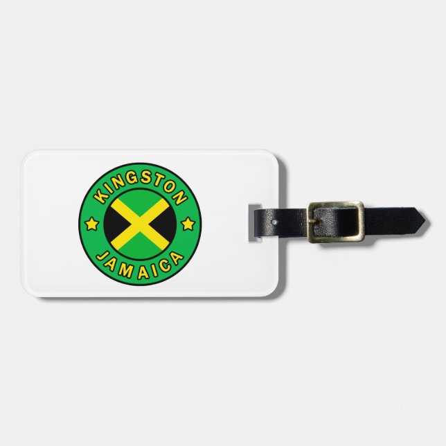 Kingston Jamaica Gepäckanhänger (Vorderseite horizontal)