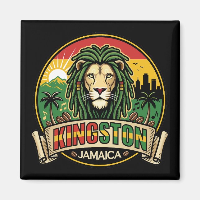 Kingston Jamaica Island Caribbean Magnet (Vorne)