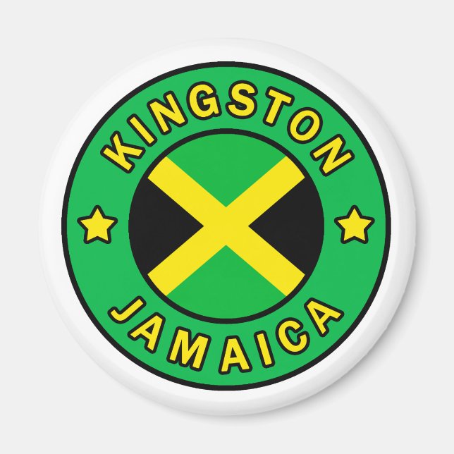Kingston Jamaica Magnet (Vorne)
