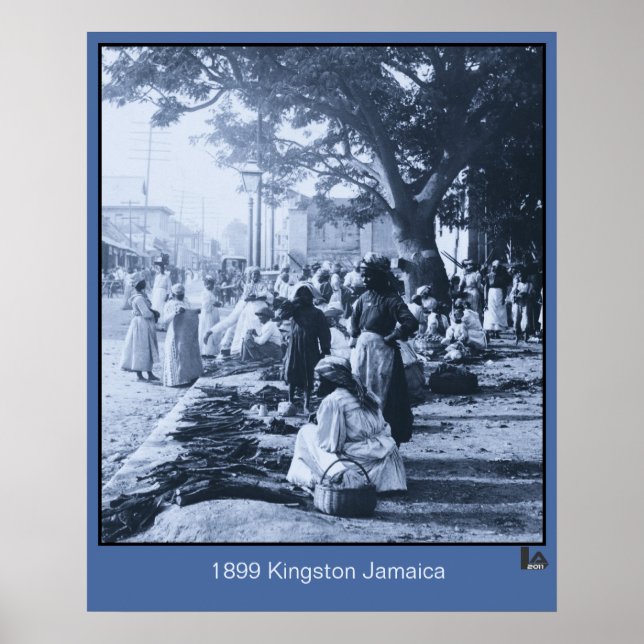 Kingston Jamaica Market 1899 Poster (Vorne)