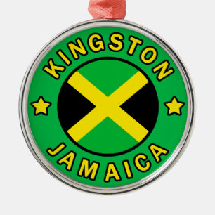 Kingston Jamaica Ornament Aus Metall