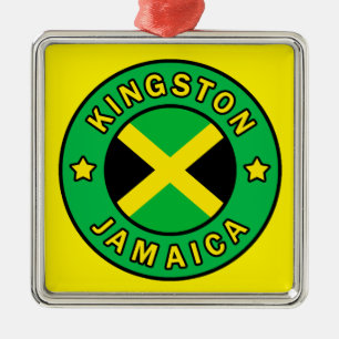 Kingston Jamaica Ornament Aus Metall