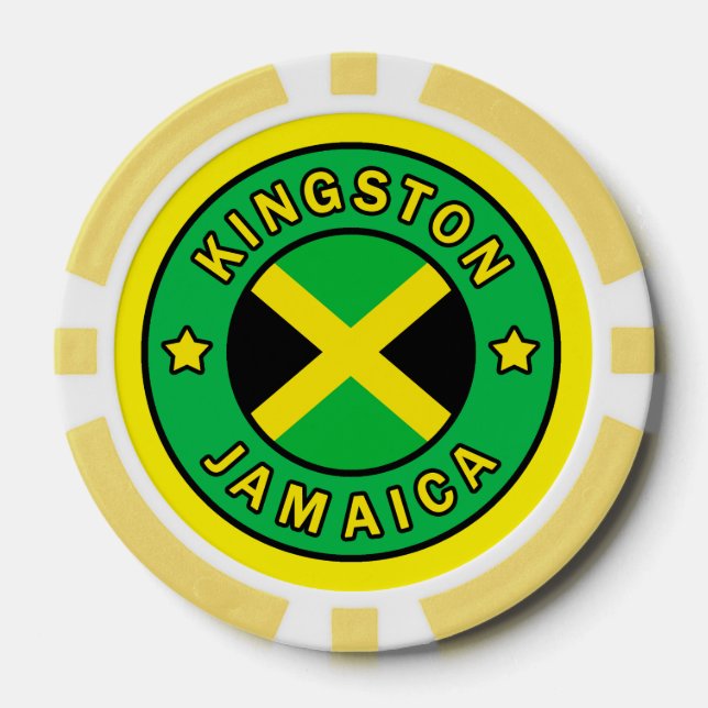 Kingston Jamaica Pokerchips (Vorderseite)