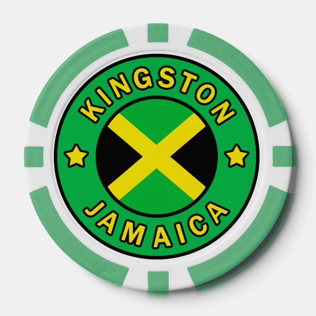 Kingston Jamaica Pokerchips (Vorderseite)