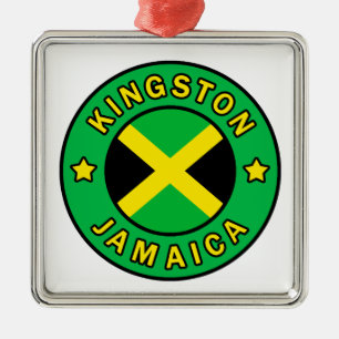 Kingston Jamaica Silbernes Ornament