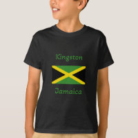 Kingston Jamaica - T - Shirt der jamaikanischen Fl