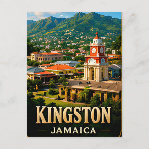 Kingston Jamaika Blue Mountains Reise-Souvenir Postkarte
