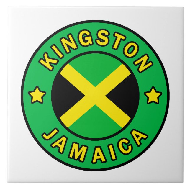 Kingston Jamaika Fliese (Vorderseite)